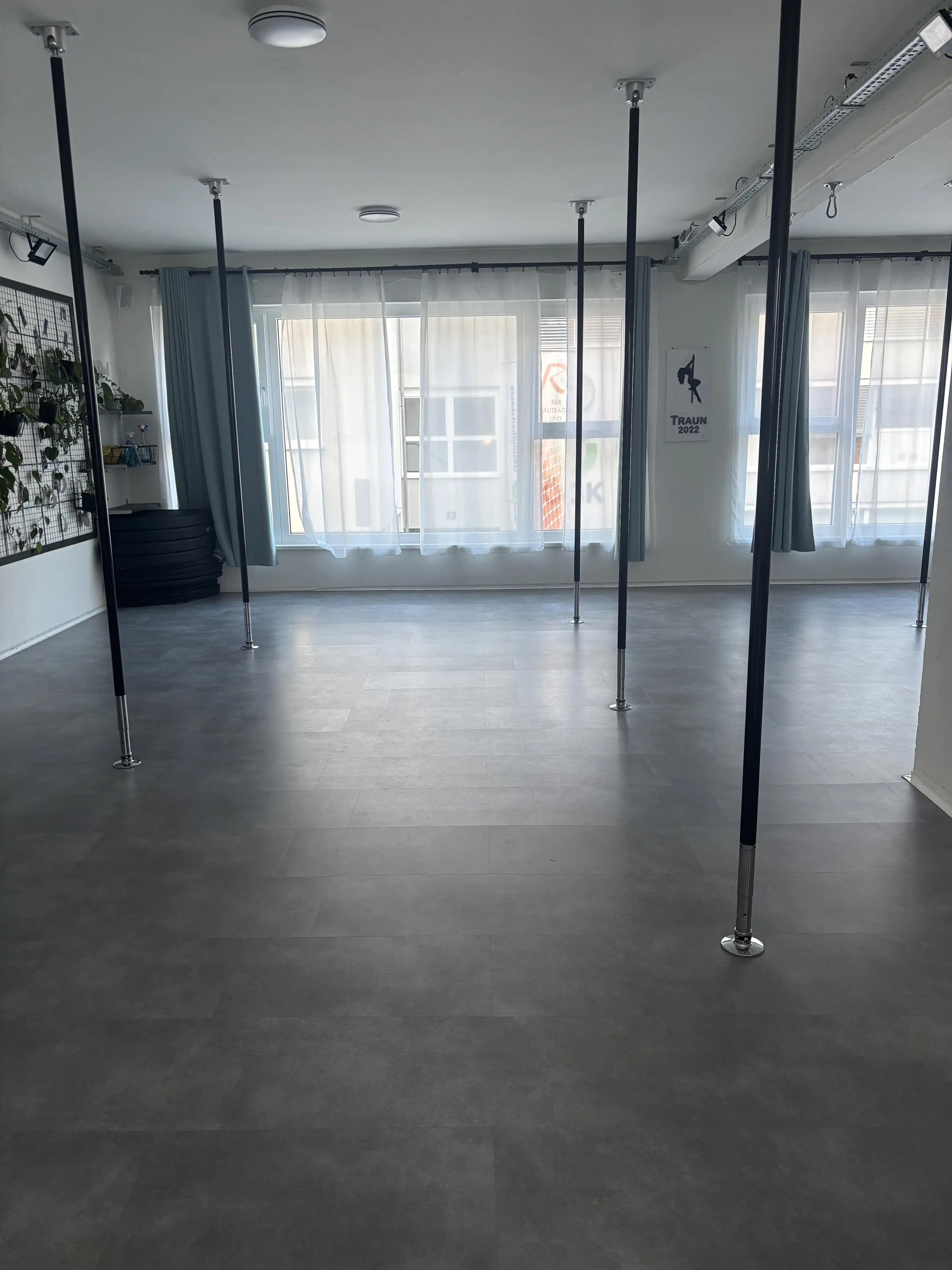 Studio-Atmosphäre Pole Dance Traun